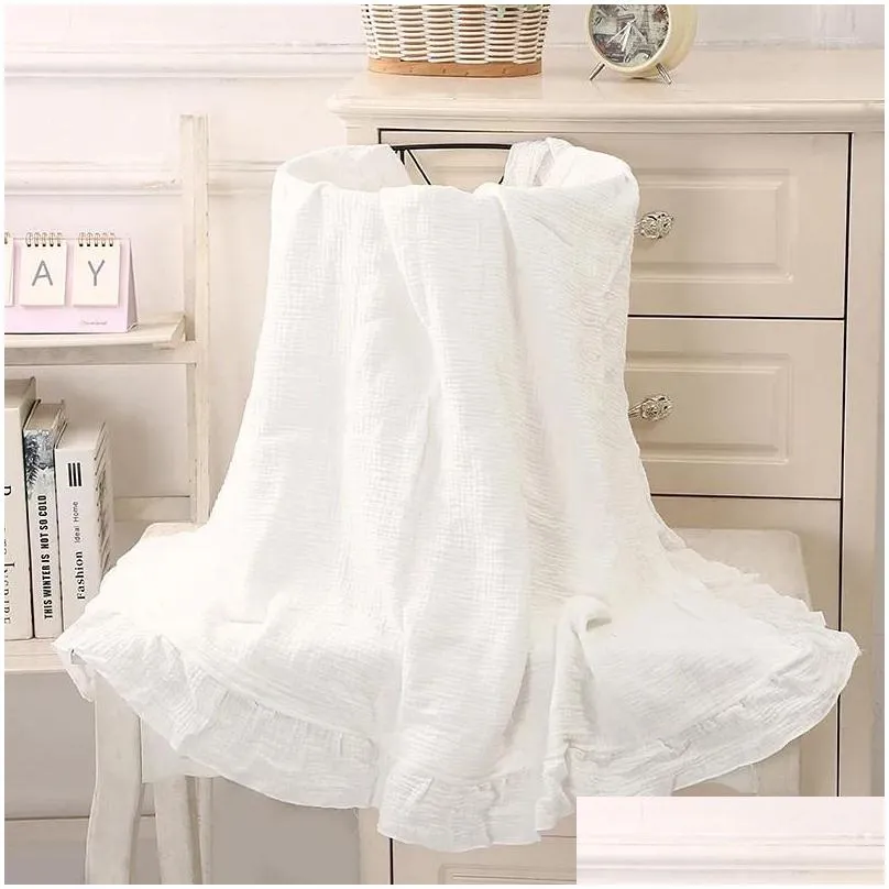 blankets double layer cotton material blanket soft and comfortable baby bath towel casual skin friendly