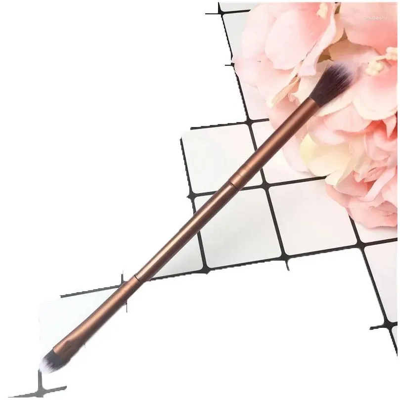 makeup brushes double headed blending eyeshadow eye shading socket shadow brush nasal nose beauty cosmetics tools