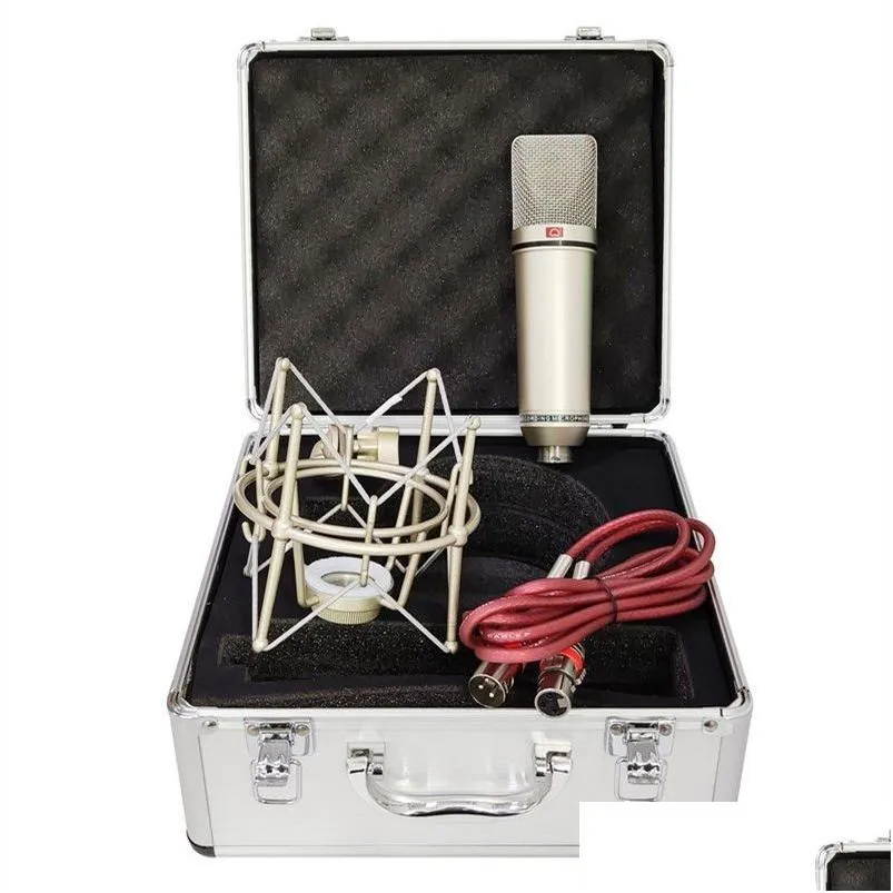 microphones u87 condenser professional kit with metal shock mount for computer podcast gaming recording singing 221101