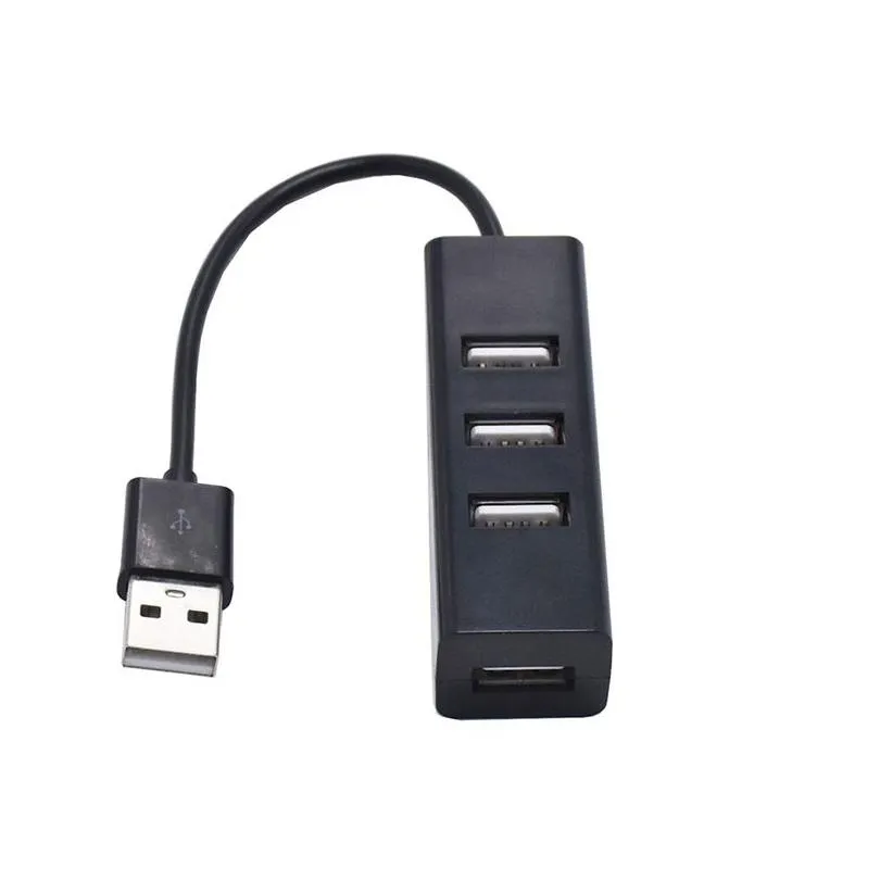 mini 4 port usb 2.0 hub splitter for laptop pc computer laptop peripherals accessories support data transfer rate 480mbps