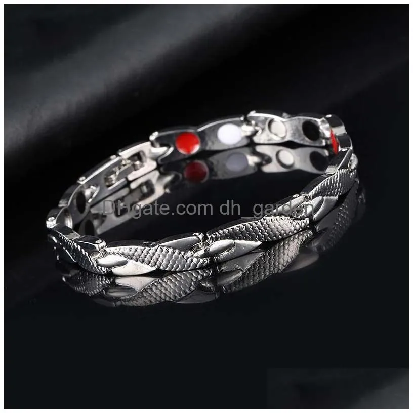 dragon scales magnets bracelet bangle cuff women mens bracelets wristband fashion jewelry will and sandy gift