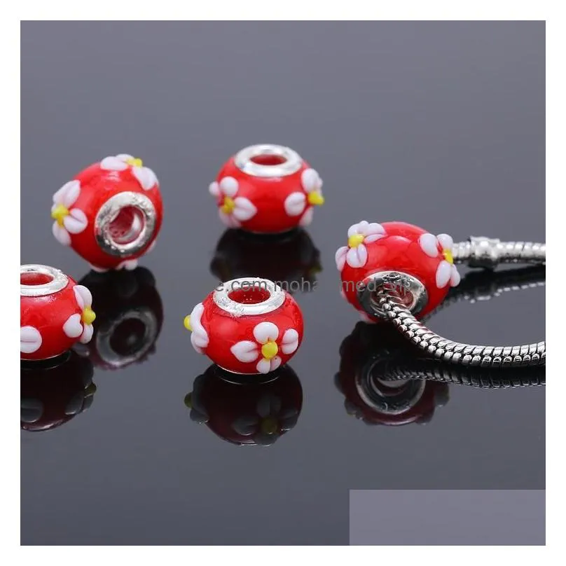 bead acrylic european charms beads loose bead fit charms bracelet bangle jewelry finding beads