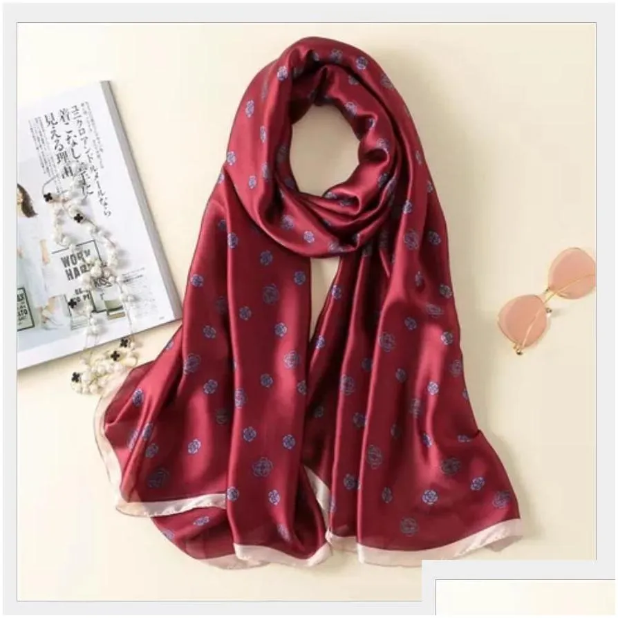 ccity scarf silk scarves luxury summer flower print beach towel scarf pashmina for women brand designers women sunscreen thin gauze scarf long shawl wrap