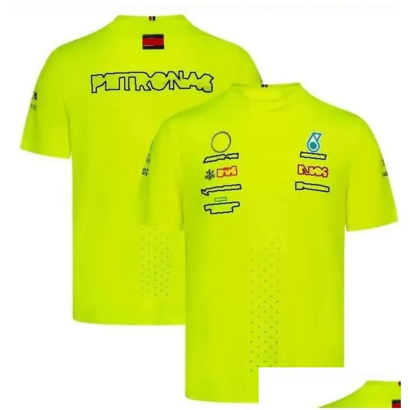 f1 racing t-shirt summer short-sleeved polo shirt with custom