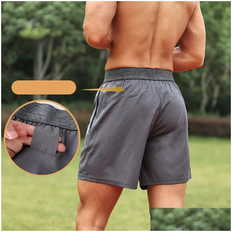 ll-dk-20025 men`s shorts yoga outfit men short pants running sport basketball breathable trainer trousers adult sportswear gym exercise fitness wear fast dry