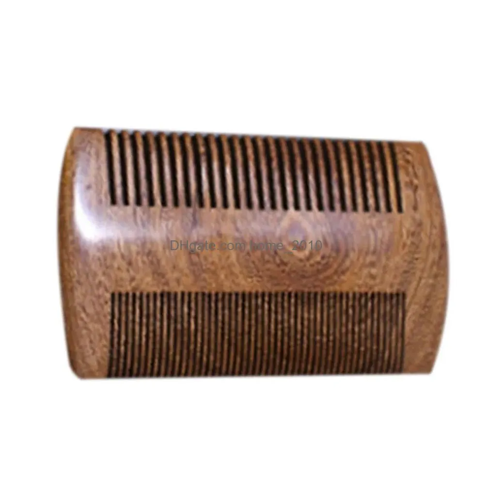 green sandalwood pocket beard hair combs 2 sizes handmade natural wood comb 1pc