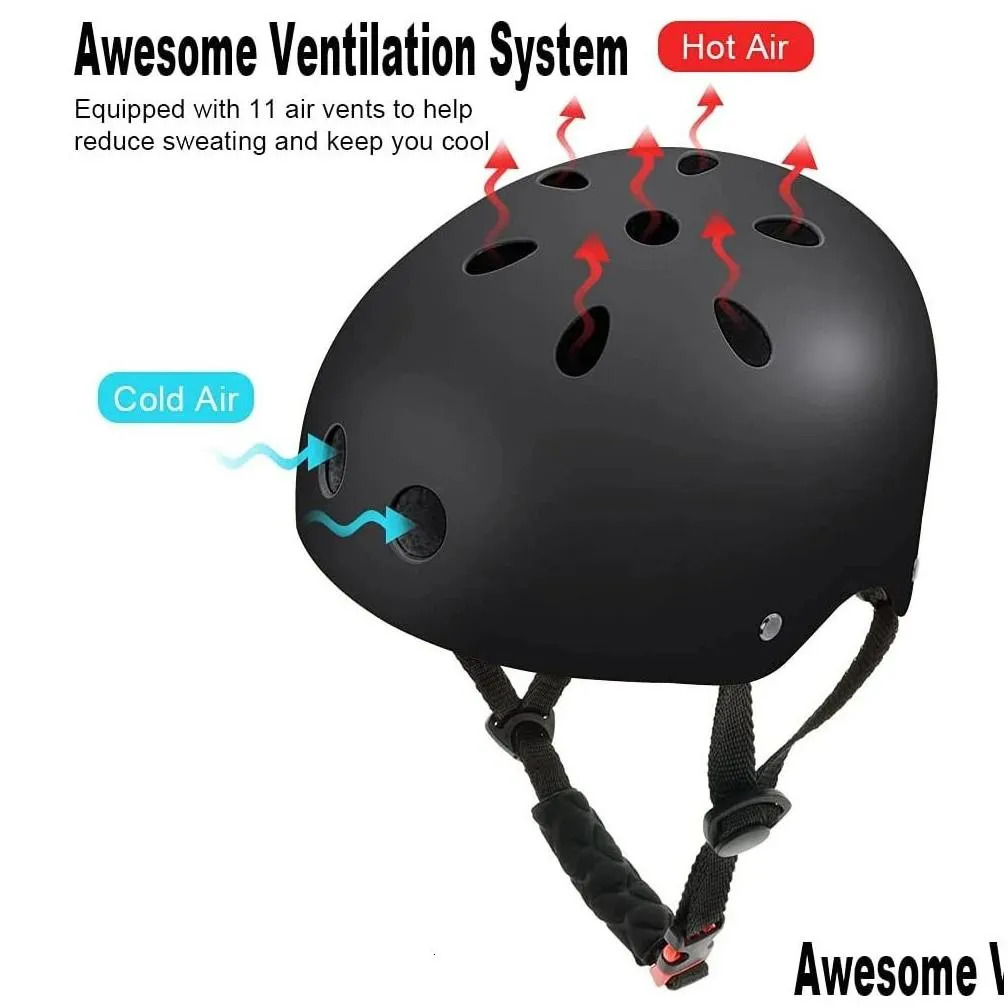 skateboard helmet for adults skate adult skateboarding youth scooter helmets child skating 240124