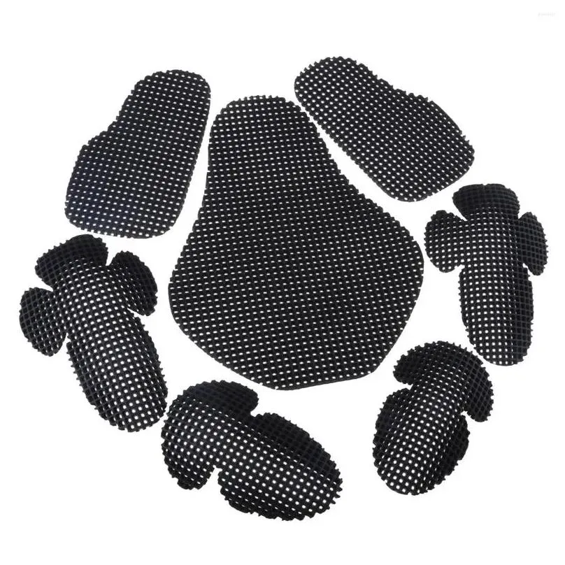 motorcycle armor 7 pieces black motorbike elbow/back/shoulder/chest protection guards body protectors racing armours