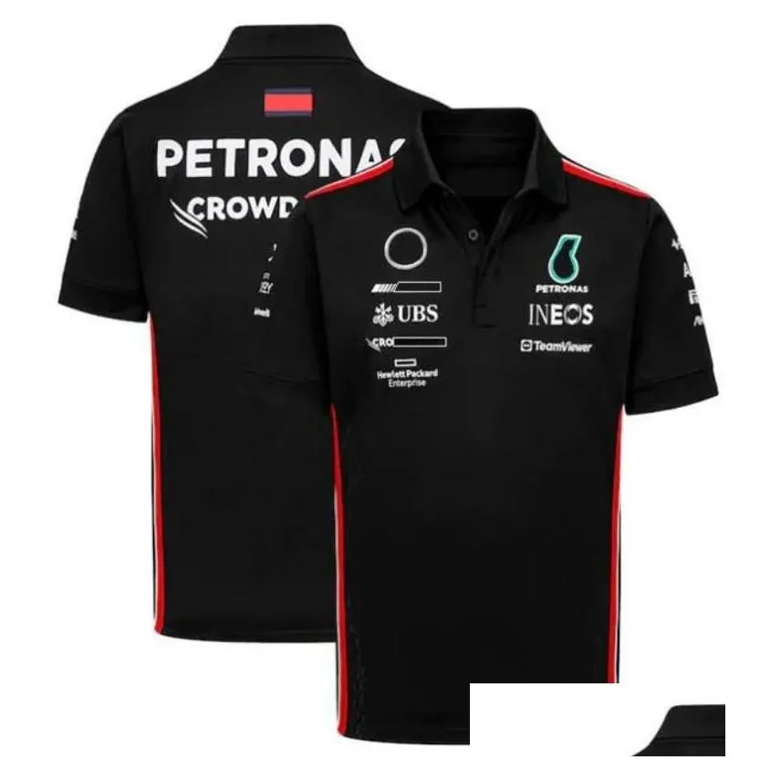 f1 racing t-shirt summer short-sleeved polo shirt with custom