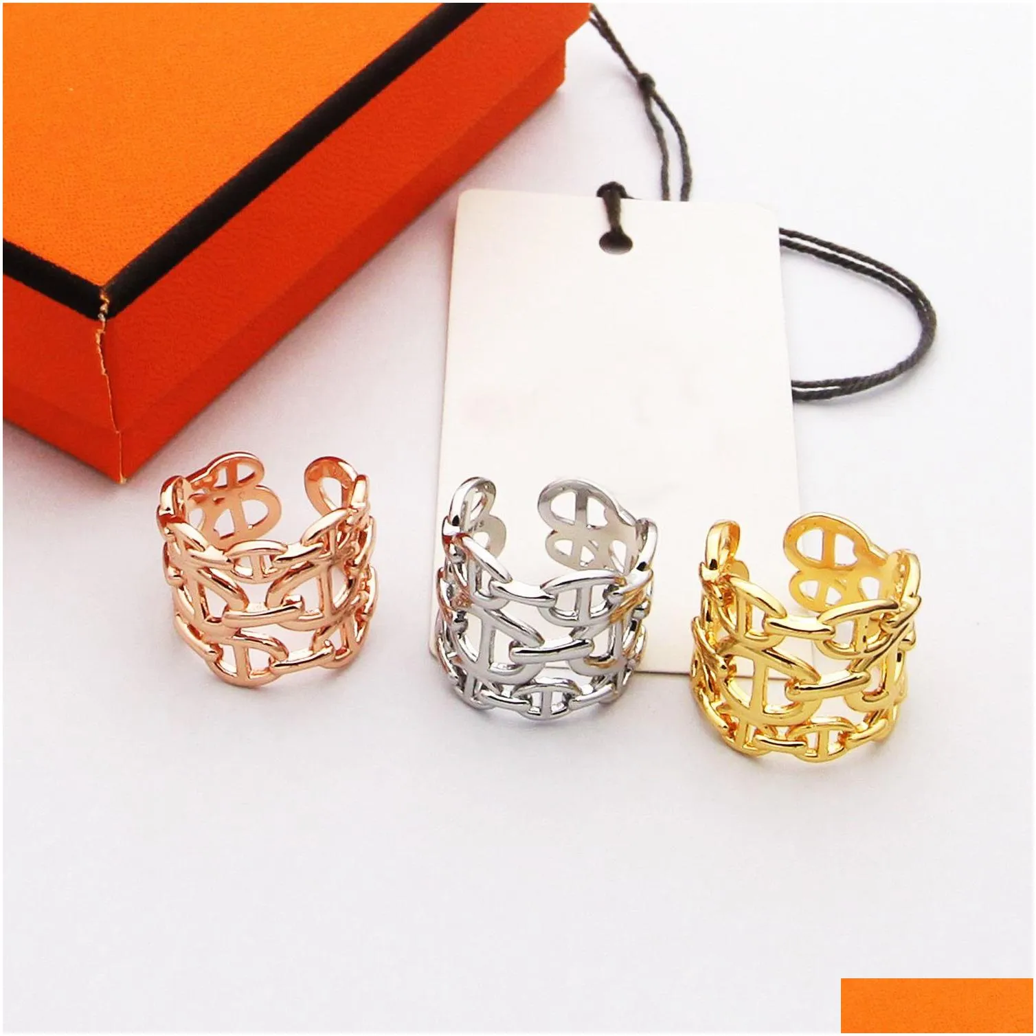 european and american wide face ring female niche design personality gold fashion simple open index finger ring