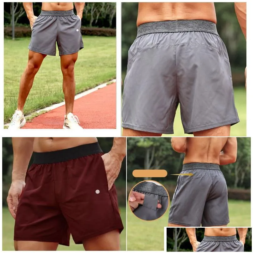 ll-dk-20025 men`s shorts yoga outfit men short pants running sport basketball breathable trainer trousers adult sportswear gym exercise fitness wear fast dry