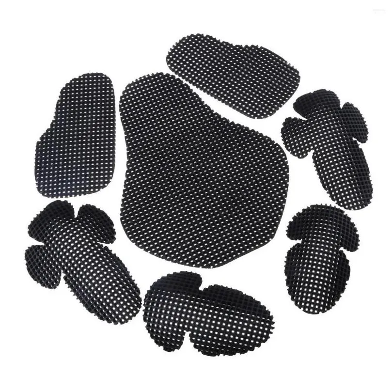 motorcycle armor 7 pieces black motorbike elbow/back/shoulder/chest protection guards body protectors racing armours