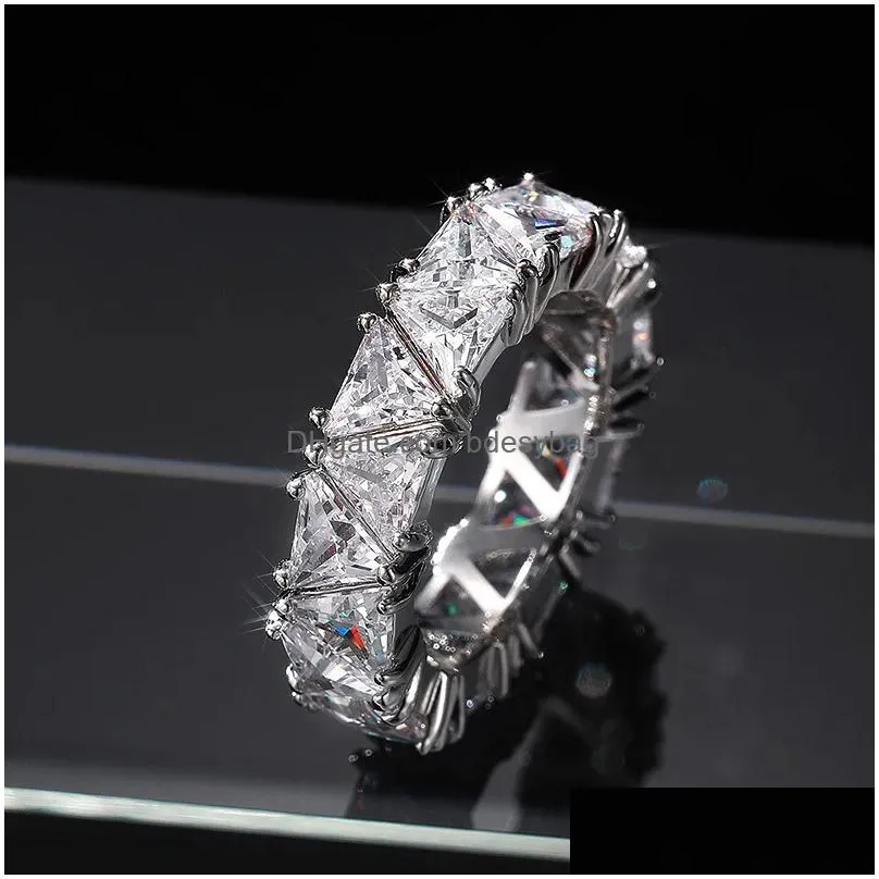 water drop heart zircon diamond rings women bridesmaid  engagement wedding ring gift fine jewelry will and sandy