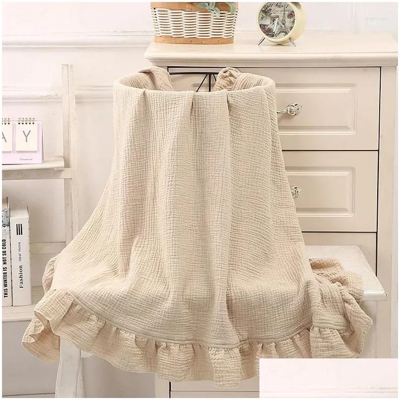 blankets double layer cotton material blanket soft and comfortable baby bath towel casual skin friendly