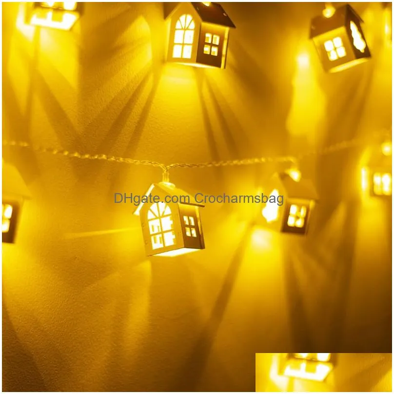 christmas decorations christmas fairy wood house light string garland wedding party christmas decoration navidad kerst noel year home lamps