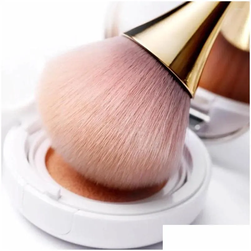 makeup brushes nail dust clean brush blusher loose powder soft art long handle gel polish cleaning