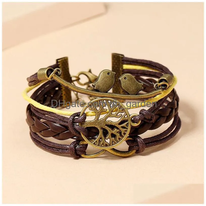infinity tree of life bracelet adjustable multilayer women bracelets fashion jewelry gift will and sandy
