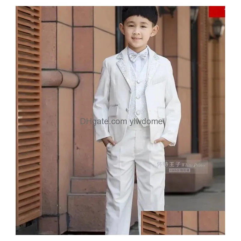 suits high quality children wedding blazer clothing suit costume birthday casual formal boy for 4pcs set 231213
