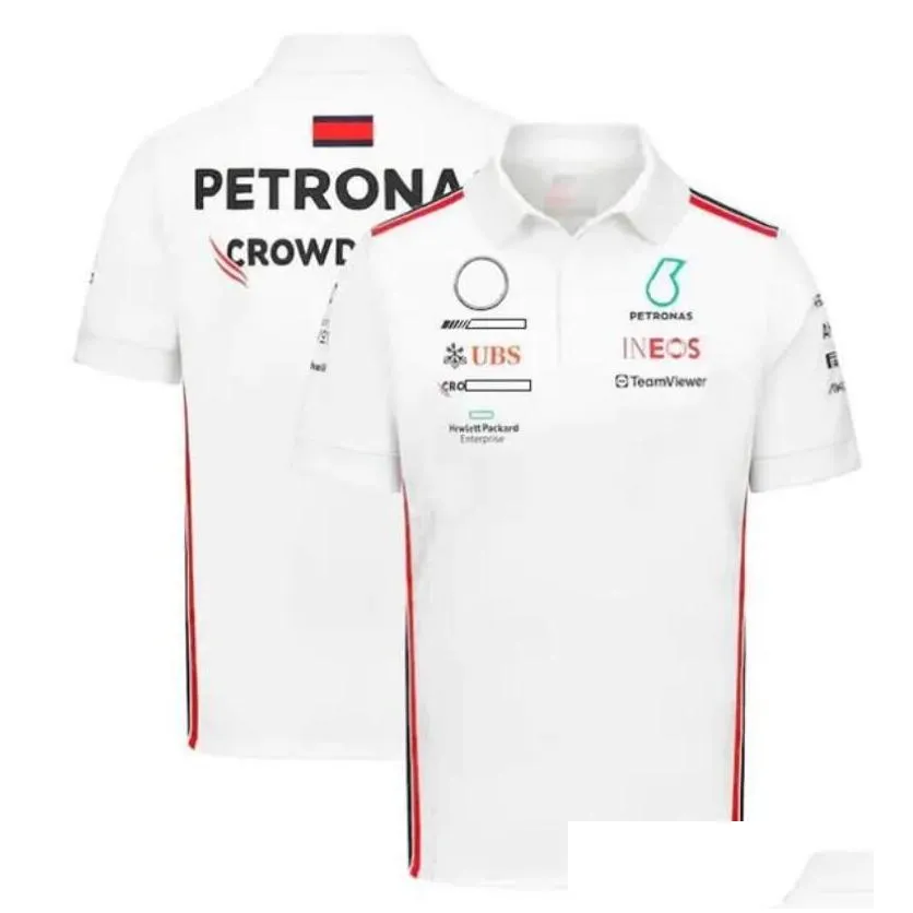 f1 racing t-shirt summer short-sleeved polo shirt with custom