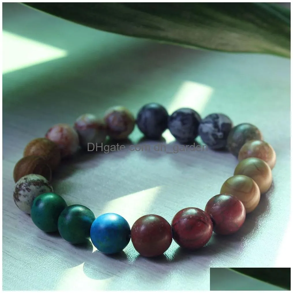 update 10mm universe natural stone agate bracelet stretch beaded bracelets for women men fashion jewelry