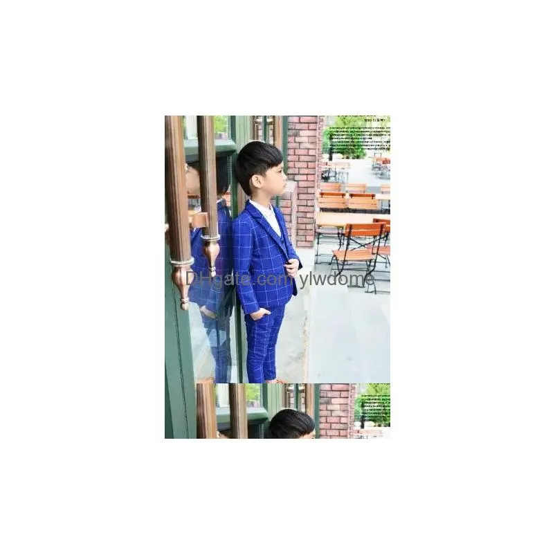 suits formal high quality boys suit single breasted suits for weddings costume marriage blazer 3pcs coat pants vest 231213