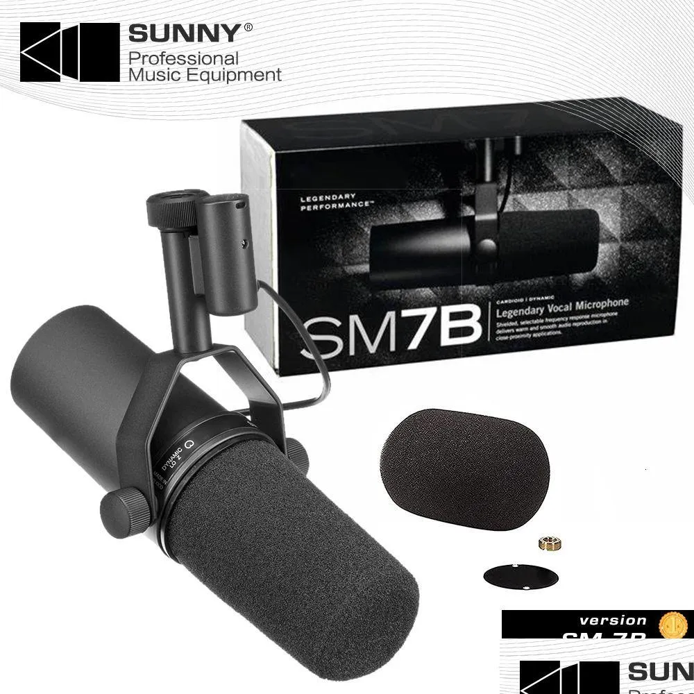 microphones cardioid dynamic sm7b 7b studio selectable frequency response for live stage recording podcasting 230227