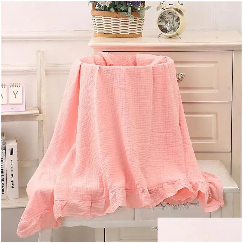 blankets double layer cotton material blanket soft and comfortable baby bath towel casual skin friendly