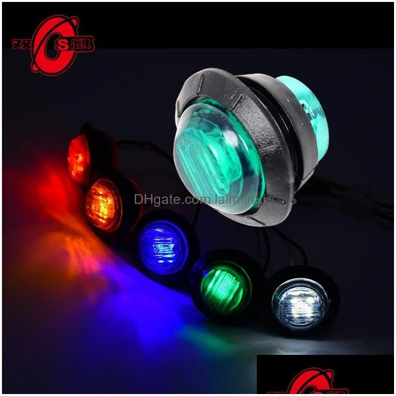 car 24vled light truck edge light signal light indicator light colorful crystal car light