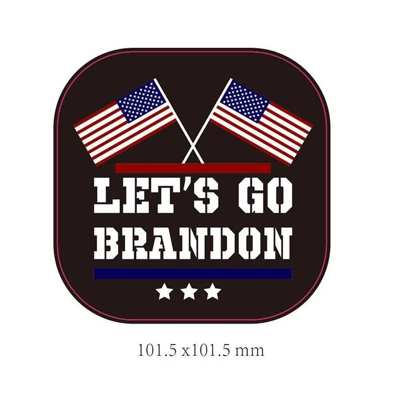 lets go brandon flags sticker for car trump prank biden pvc stickers 2022 fy3364