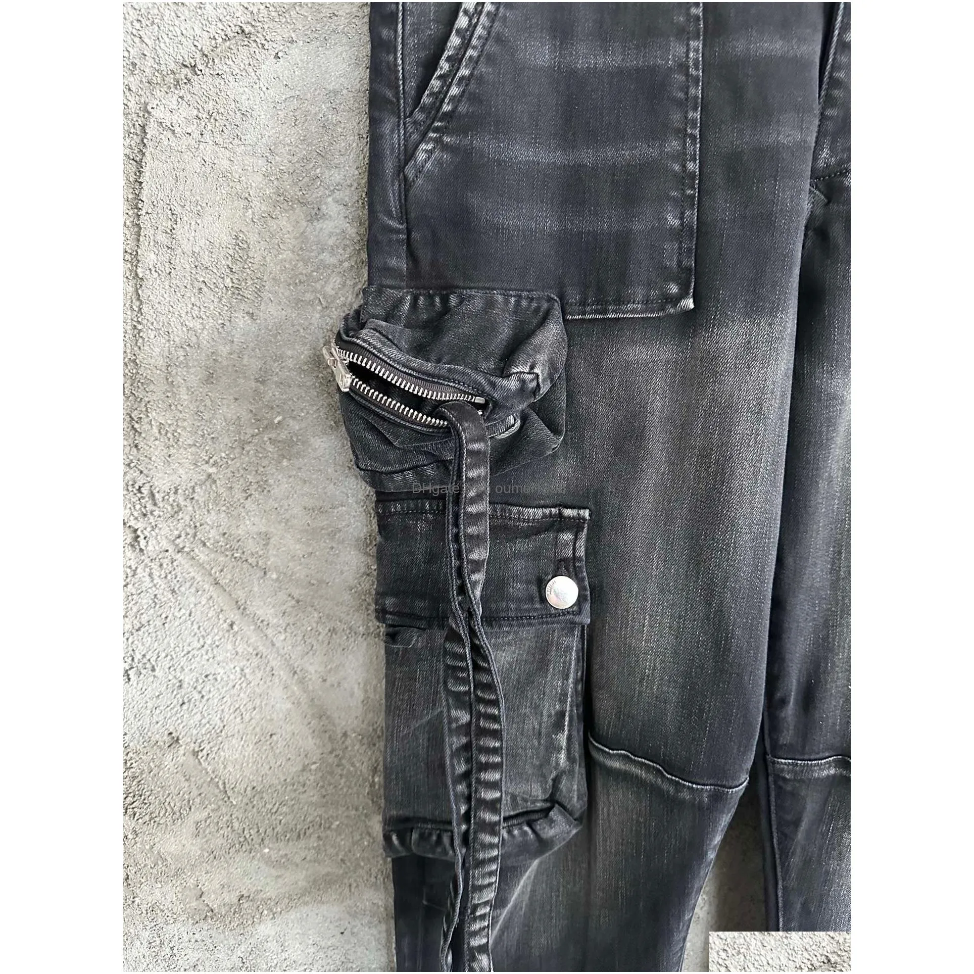  model mens pocket decoration jeans us size 28 - 36 high quality men s designer jeans