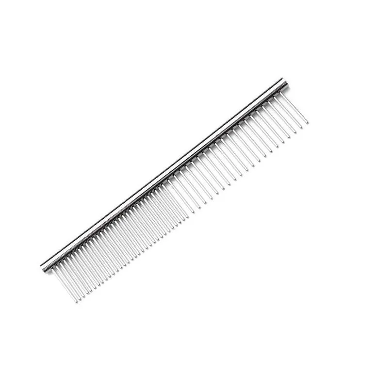 stainless steel pet combs cat dog grooming professional tools rounded teeth for removing knots tangles