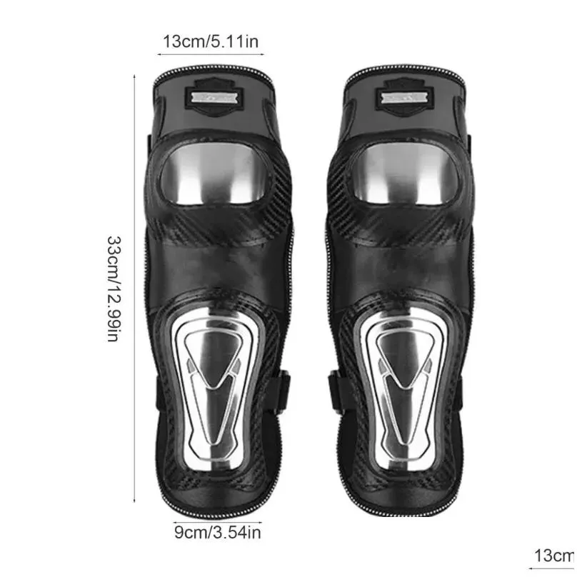 motorcycle armor knee pads stainless steel elbow protector equipment outdoor sport motocross all seasons for