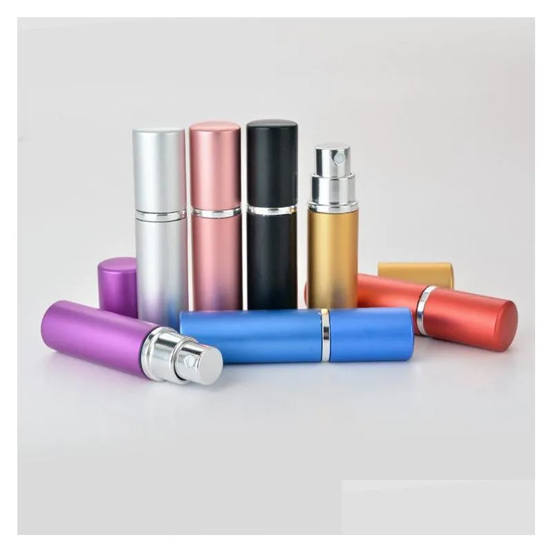  epacket 5ml mini portable refillable perfume atomizer colorful spray bottle empty perfume bottles fashion perfume bottle