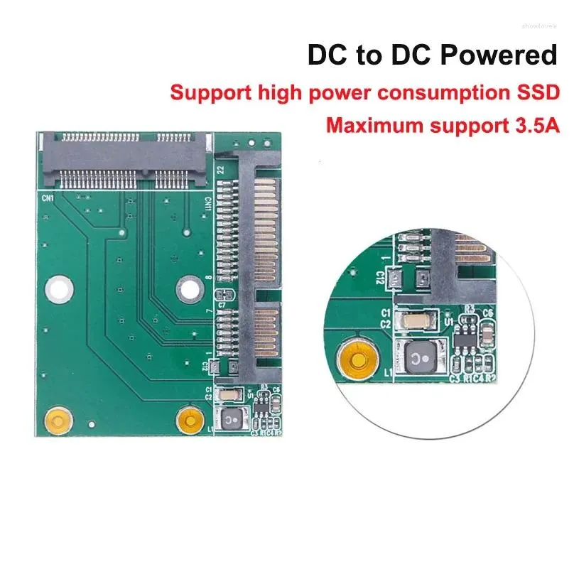 computer cables oullx msata ssd to sata 3 adapter card 2.5 inch interface 5cm mini pcie iii