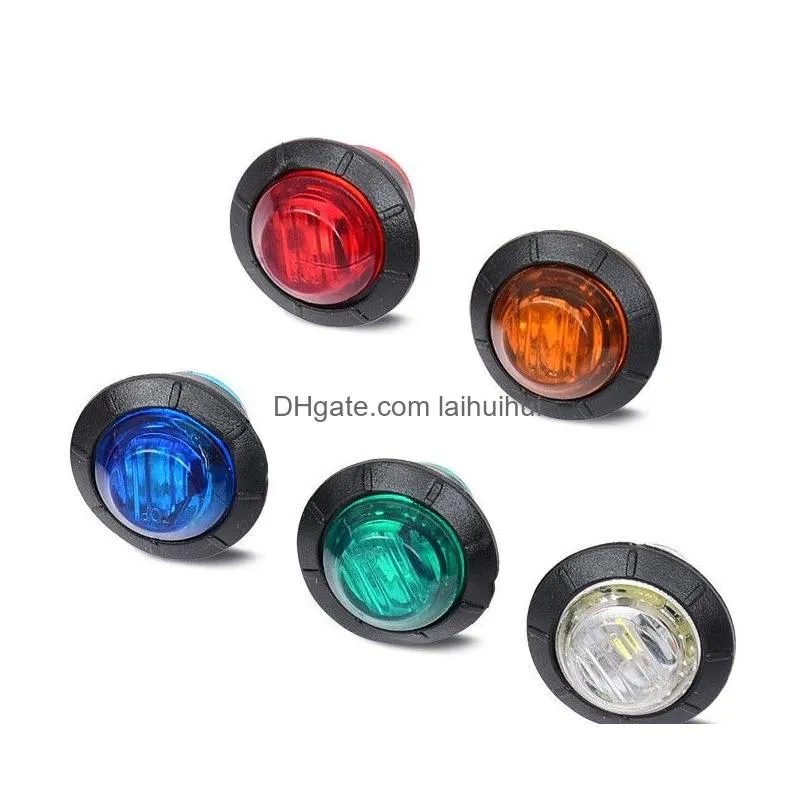 car 24vled light truck edge light signal light indicator light colorful crystal car light