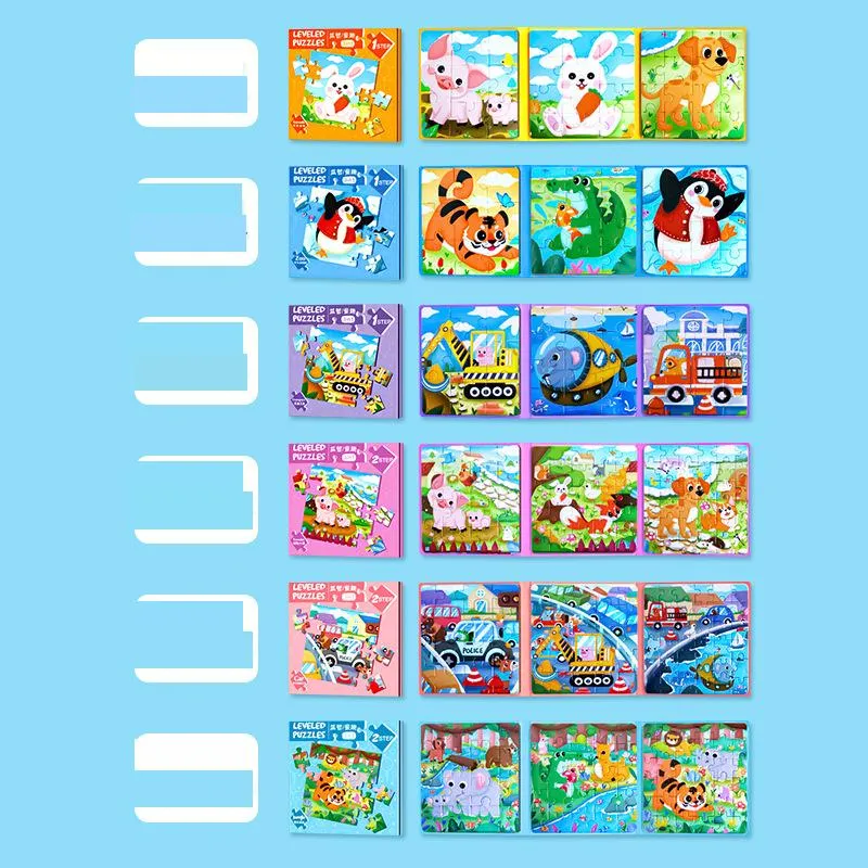 childrens advanced puzzle magnetic early childhood magnetic teaching baby flat figure 3 to 6 years old 24 boys and girls toys