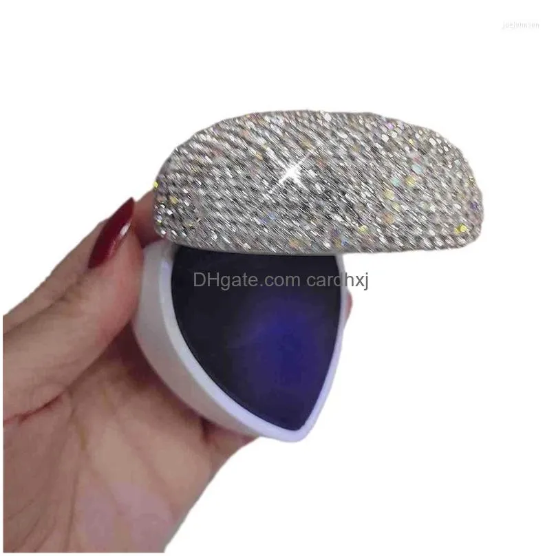 jewelry pouches ring box with led light heart shaped necklace engagement wedding gift display easy to carry 40gb