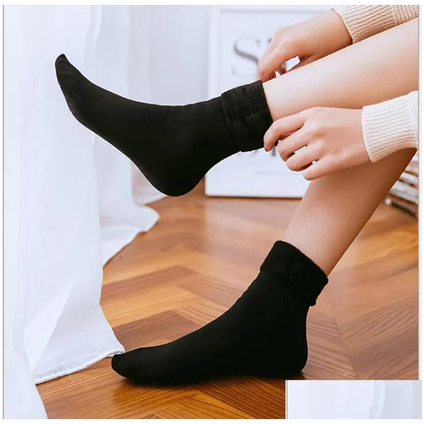autumn and winter warm middle tube snow socks unisex thick sports socks women socks for customer payment