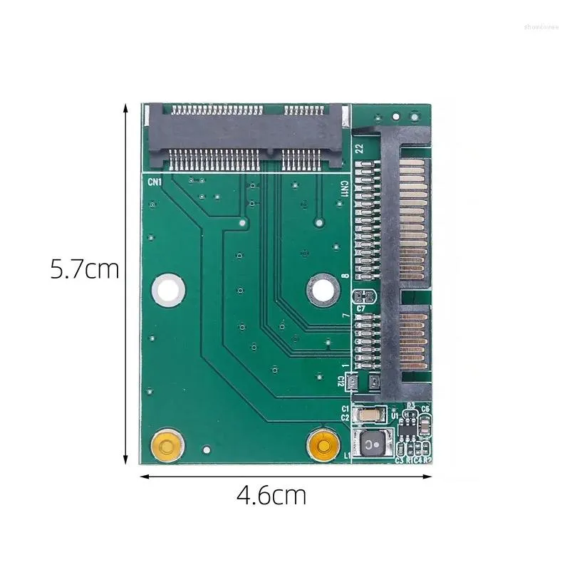 computer cables oullx msata ssd to sata 3 adapter card 2.5 inch interface 5cm mini pcie iii