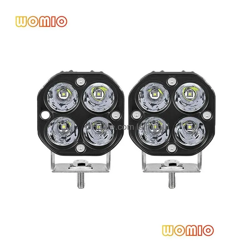 Motorcycle Lighting Wholesale -Selling Led Clover Work Lights For Cars Modified Off-Road Vehicle Roof Spotlights Drop Delivery Mobil Dhrmc