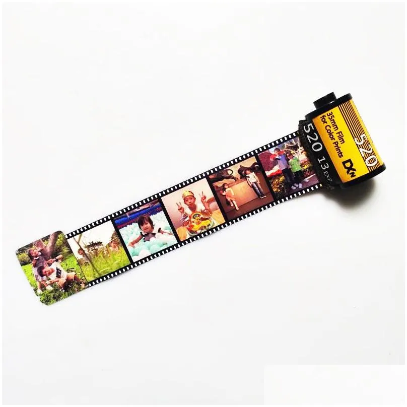 sublimation memory film keychain home camera roll blank keyrings diy anniversary gifts