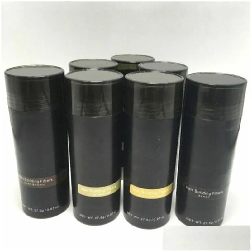 2022top hair fiber keratin powder spray thinning concealer styling cover bald area 9colors christmas gift