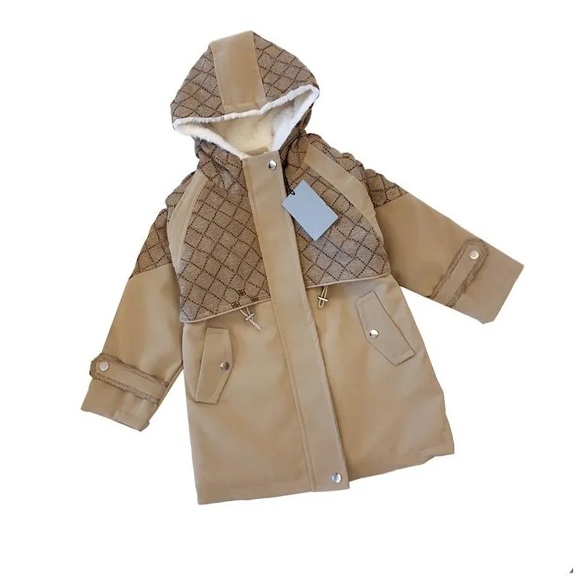 winter kids parkas boys girls designer down coat fashion letter jacket baby outerwear jackets thick warm outwear coats children parkas size