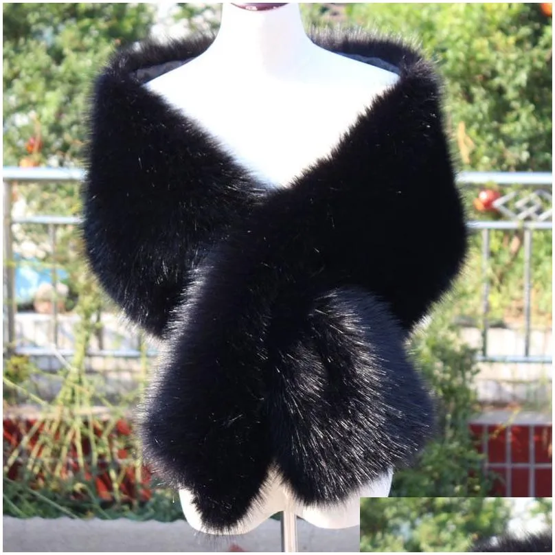 womens fur faux fur walk beside you ivory faux fur jackets for women wedding wrap shawl bridal bride bolero party stole cape accessory shrug stock