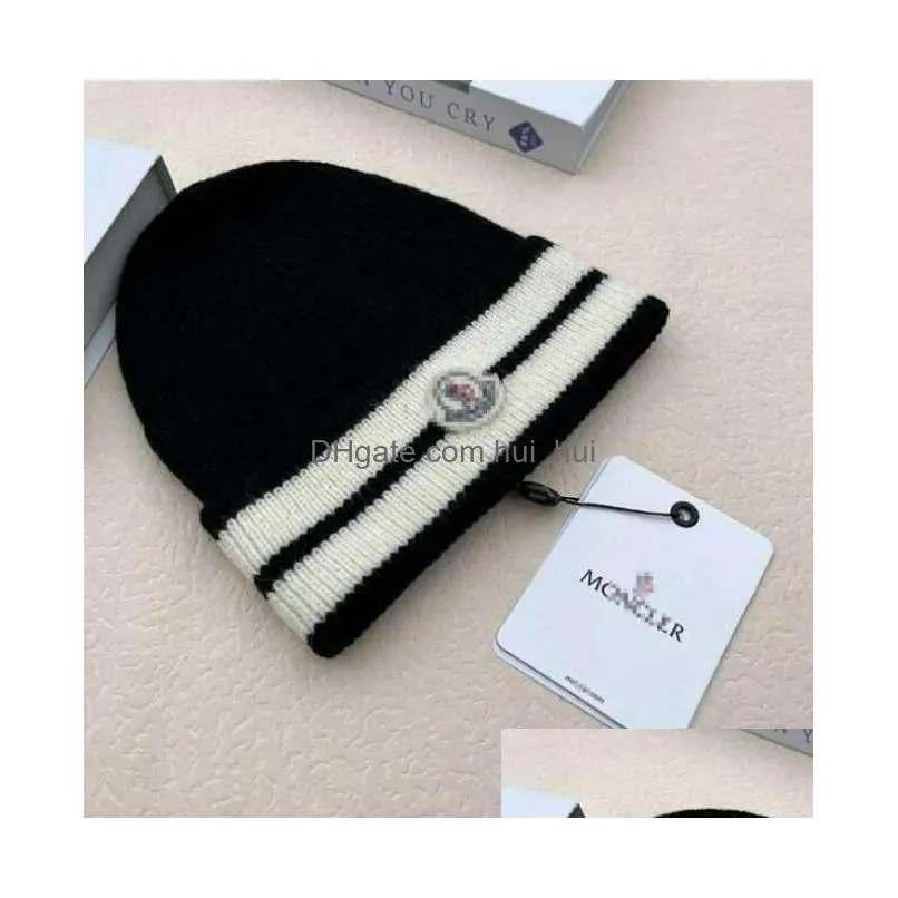 fashionable high-quality knitted hats fur hats styles in europe and america windproof and warm family couples