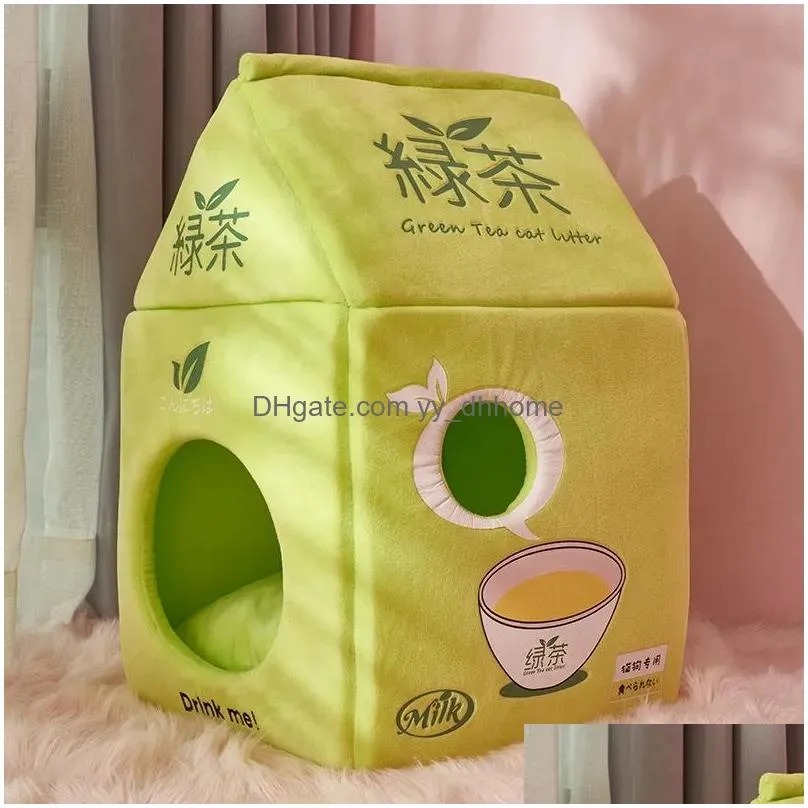 cat beds furniture cute bed to keep warm closed house villa four seasons available removable and washable kennel casa de gato