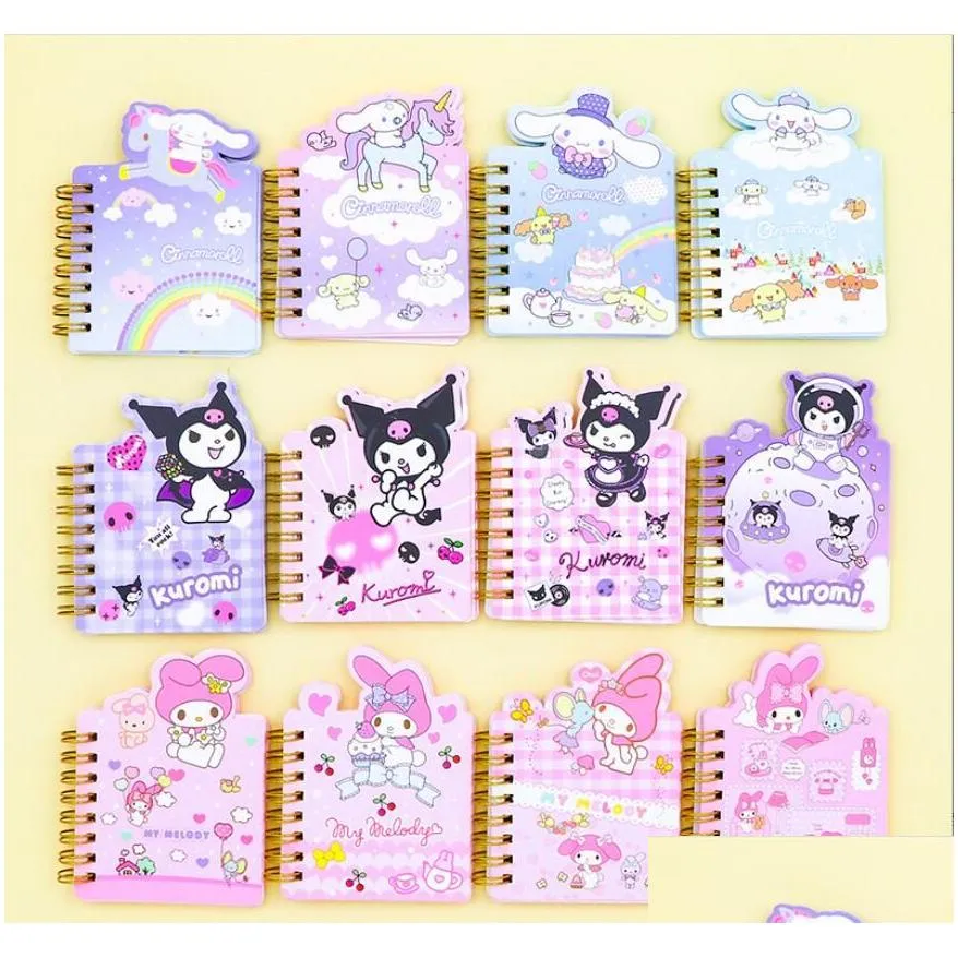 wholesale cute 3 colors kawaii purple kuromi style notepad student daily memos learning mini notepads for kids festival gift school