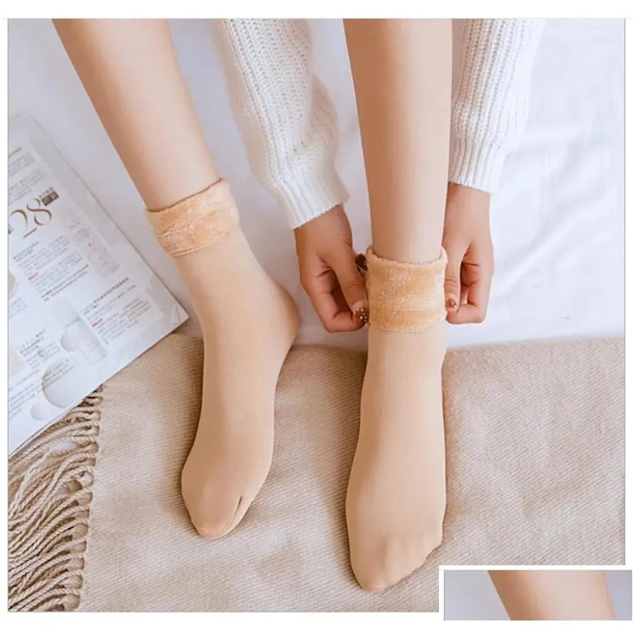 autumn and winter warm middle tube snow socks unisex thick sports socks women socks for customer payment