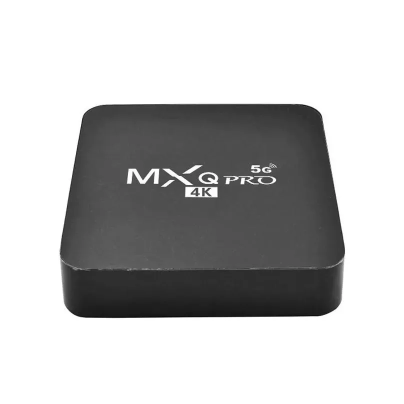 tv box pintar android 10.0 mxq-pro 4k hd android 2.4 tv box/5g dual-wifi video 3d media player home theater tv set-top box