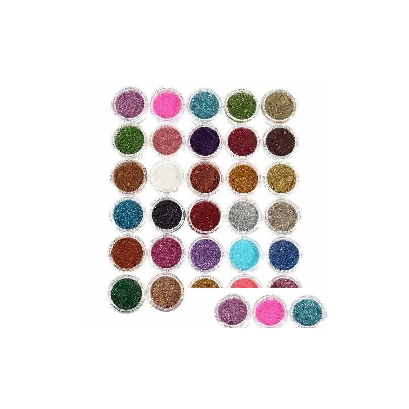 30pcs mixed colors pigment glitter mineral spangle eyeshadow makeup cosmetics set make up shimmer shining eye shadow 2018